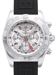 Breitling Chronomat GMT Srebrny/Guma Ø47 mm AB041012-G719-154S-A20S.1
