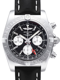 Breitling Chronomat 44 GMT Czarny/Skóra Ø44 mm AB042011-BB56-435X-A20BA.1