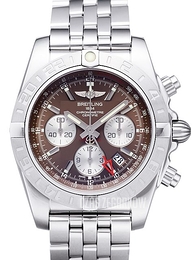 Breitling Chronomat 44 GMT Brązowy/Stal Ø44 mm AB042011-Q589-375A
