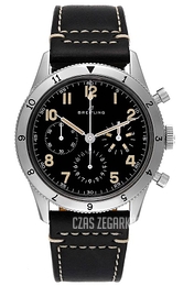 Breitling Aviator 8 Czarny/Skóra Ø41 mm AB0920131B1X1