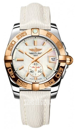 Breitling Galactic 36 Biały/Skóra Ø36 mm C3733012.A724.236X.A16BA.1