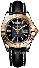 Breitling Galactic 41 Czarny/Skóra Ø41 mm C49350L2-BA09-428X-A18BA.1
