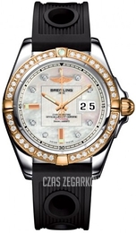 Breitling Galactic 41 Biały/Guma Ø41 mm C49350LA-A706-202S-A18D.2