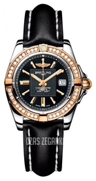 Breitling Galactic 32 Czarny/Skóra Ø31.8 mm C71356LA.BA12.408X.A14BA.1