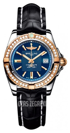 Breitling Galactic 32 Niebieski/Skóra Ø31.8 mm C71356LA.C813.777P.A14BA.1