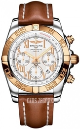 Breitling Chronomat 44 Biały/Skóra Ø44 mm CB011012-A692-433X-A20BA.1