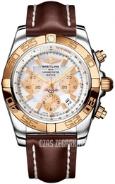 Breitling Chronomat 44 Biały/Skóra Ø44 mm CB011012-A697-437X-A20BA.1