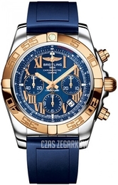 Breitling Chronomat 44 Niebieski/Guma Ø44 mm CB011012-C784-145S-A20S.1