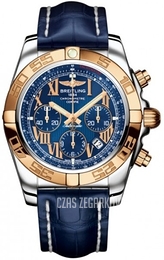 Breitling Chronomat 44 Niebieski/Skóra Ø44 mm CB011012-C784-731P-A20BA.1