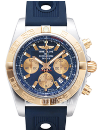 Breitling Chronomat 44 Niebieski/Guma Ø44 mm CB011012-C790-211S-A20D.2
