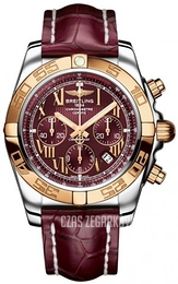 Breitling Chronomat 44 Czerwony/Skóra Ø44 mm CB011012-K523-739P-A20BA.1