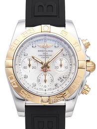 Breitling Chronomat 41 Biały/Guma Ø41 mm CB014012-A723-150S-A18S.1