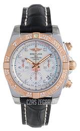 Breitling Chronomat 41 Biały/Skóra Ø41 mm CB0140AA-A723-728P-A18BA.1