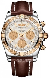 Breitling Chronomat 41 Srebrny/Skóra Ø41 mm CB0140AA-G713-431X-A18BA.1