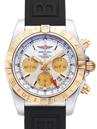 Breitling Chronomat 44 GMT Biały/Guma Ø44 mm CB042012-A739-152S-A20S.1