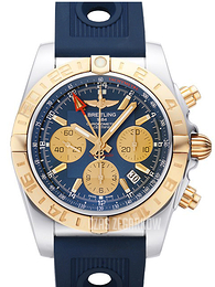 Breitling Chronomat 44 GMT Niebieski/Guma Ø44 mm CB042012-C858-211S-A20D.2