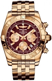 Breitling Chronomat 44 Czerwony/18 karatowe różowe złoto Ø44 mm HB011012-K524-375H