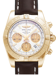 Breitling Chronomat 41 Biały/Skóra Ø41 mm HB014012-A723-431X-H18BA.1