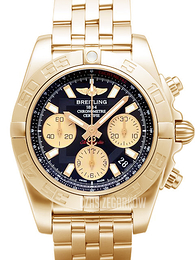 Breitling Chronomat 41 Czarny/18 karatowe różowe złoto Ø41 mm HB014012-BA53-378H