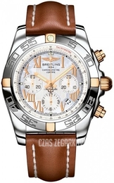 Breitling Chronomat 44 Biały/Skóra Ø44 mm IB011012-A693-433X-A20BA.1