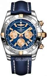 Breitling Chronomat 44 Niebieski/Skóra Ø44 mm IB011012-C790-105X-A20BA.1