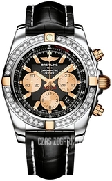Breitling Chronomat 44 Czarny/Skóra Ø44 mm IB011053-B968-743P-A20BA.1