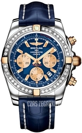 Breitling Chronomat 44 Niebieski/Skóra Ø44 mm IB011053-C790-731P-A20BA.1