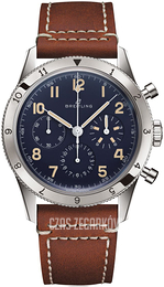 Breitling Aviator 8 Niebieski/Skóra Ø41 mm LB0920131C1X1