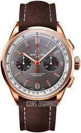 Breitling Premier B01 Chronograph 42 Szary/Skóra Ø42 mm RB0118A31B1X1
