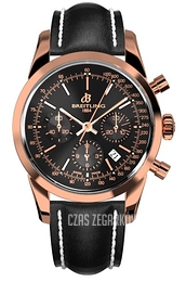 Breitling Transocean Chronograph Czarny/Skóra Ø43 mm RB015212-BB16-435X-R20BA.1