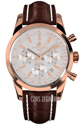 Breitling Transocean Chronograph Srebrny/Skóra Ø43 mm RB015212-G738-739P-R20BA.1