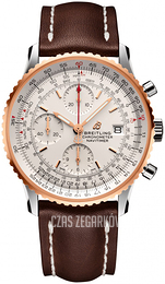 Breitling Navitimer 1 Chronograph 41 Srebrny/Skóra Ø41 mm U13324211G1X2