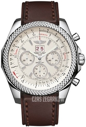 Breitling for Bentley 6.75 Srebrny/Skóra Ø49 mm A4436412-G679-479X-A20BA.1
