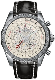 Breitling for Bentley B04 GMT Srebrny/Skóra Ø49 mm AB043112-G774-760P-A20BA.1
