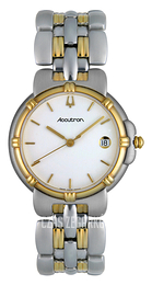Bulova Accutron Biały/Stal w odcieniu złota Ø34 mm 28B25