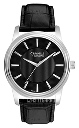 Bulova Caravelle Czarny/Skóra Ø41 mm 43A107