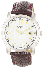 Bulova Srebrny/Skóra Ø42 mm 43B120