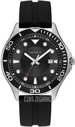 Bulova Caravelle Czarny/Guma Ø42 mm 43B154