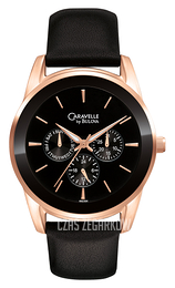 Bulova Caravelle Czarny/Skóra Ø40 mm 44C104