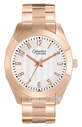 Bulova Caravelle Srebrny/Stal w kolorze różowego złota Ø36 mm 44L106