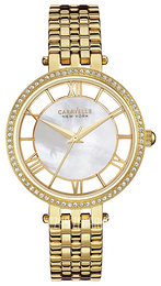 Bulova Caravelle Biały/Stal w odcieniu złota Ø36 mm 44L170