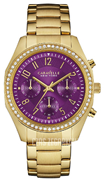 Bulova Crystal Purpurowy/Stal w odcieniu złota Ø36 mm 44L197