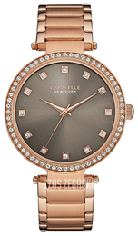 Bulova Crystal Szary/Stal w kolorze różowego złota Ø38 mm 44L211