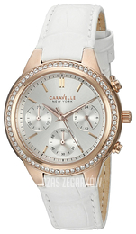 Bulova Caravelle Srebrny/Skóra Ø36 mm 44L214