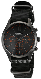 Bulova Caravelle Czarny/Tkanina Ø41 mm 45A130