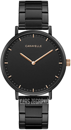 Bulova Caravelle Czarny/Stal Ø39 mm 45A145
