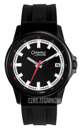 Bulova Caravelle Czarny/Guma Ø42 mm 45B115