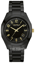 Bulova Bracelet Czarny/Stal Ø36 mm 45M109