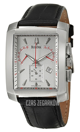 Bulova Accutron Srebrny/Skóra 63B029