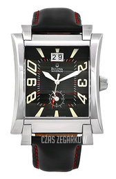 Bulova Accutron Czarny/Skóra 63B034
